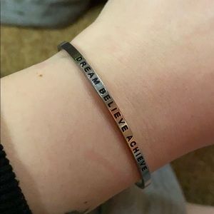 MantraBand Silver “Dream Believe Achieve” band